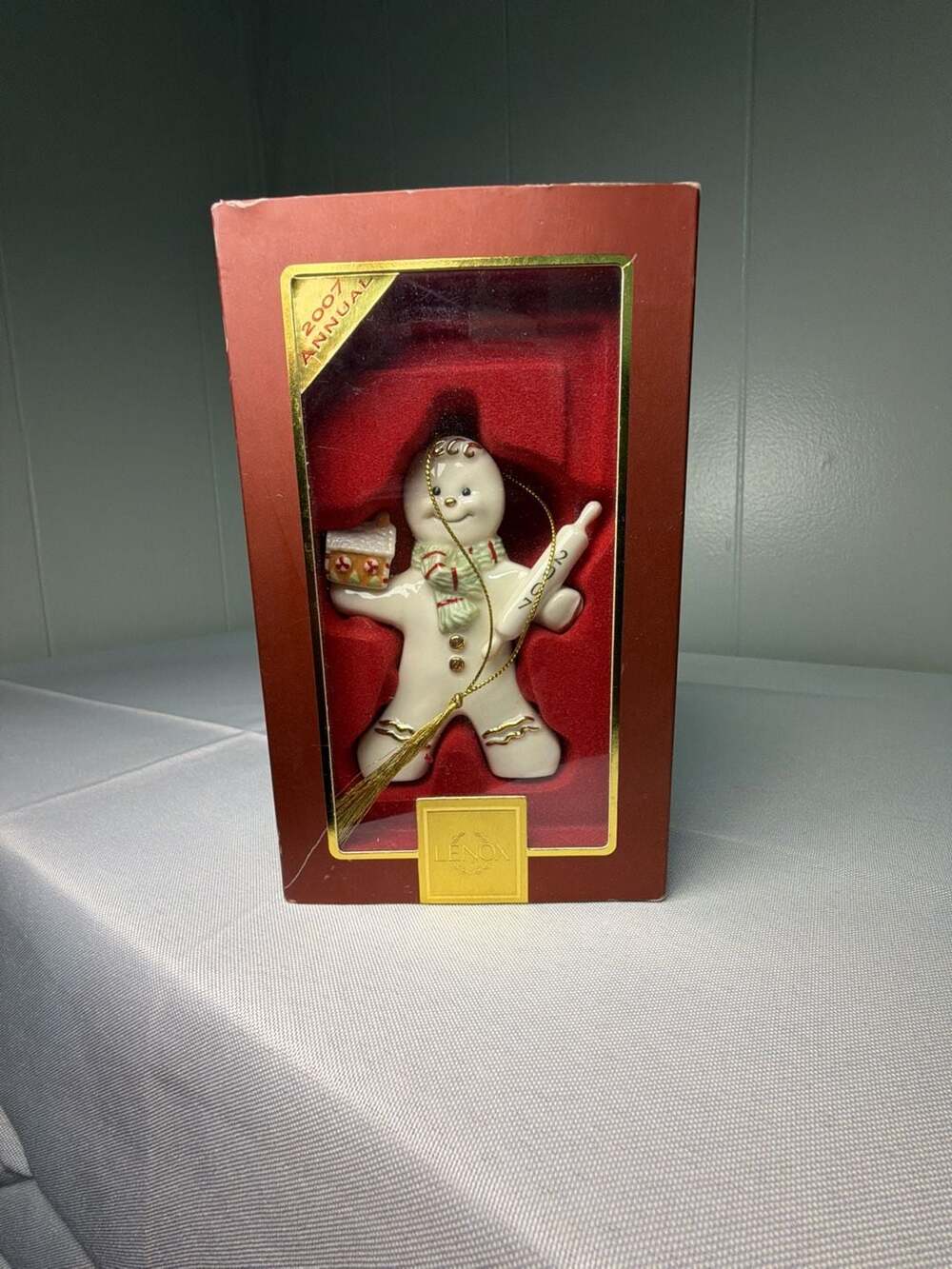 Lenox 2007 Annual Gingerbread Man Christmas Ornament